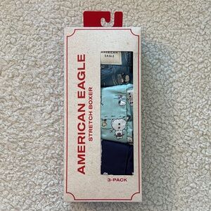 American Eagle Outfitters X Snoopy Stretch Boxers 3 pack NEW